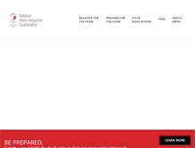 Tablet Screenshot of homeinspectionexam.org
